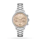 Pandora Silver-Tone Stainless Steel Watch with Rose Gold Dial - 1502565